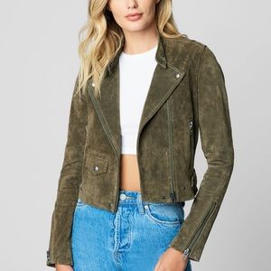 BLANK NYC green suede jacket